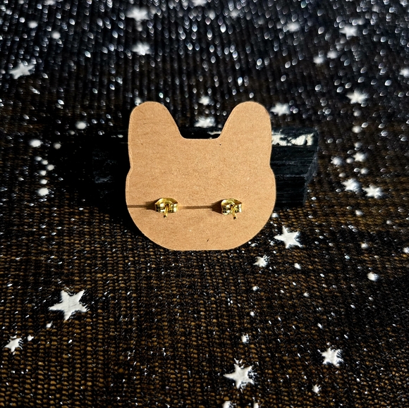 Custom Pochacco (Green Shirt) Hypoallergenic Stainless Steel Post Earrings - Picture 2 of 5